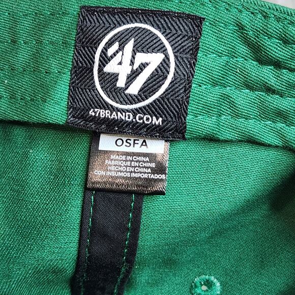 Hat Boston Celtics '47 Brand One Size Adjustable Green Cap Basketball Logo - Picture 7 of 7